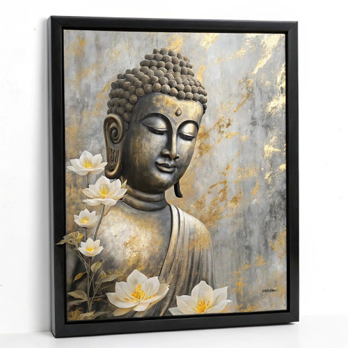 Buddha Lotus Wall Art Meditation Print Buddha Artwork Spirituality Poster Art (3