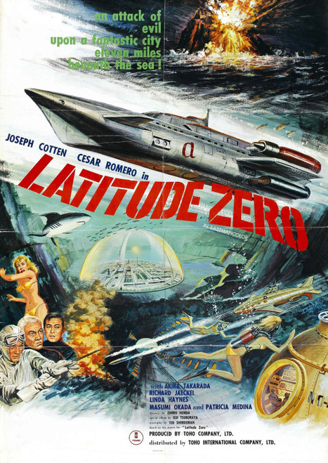 Latitude Zero 01 Poster Canvas Movie Film Print A0 A1 A2 A3 A4 A5 A6 Art Wall De