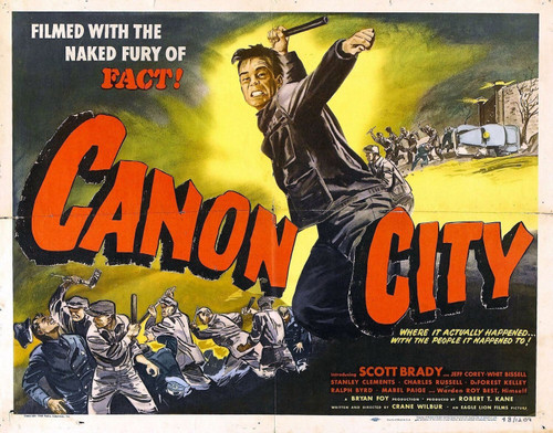 Canon City (1948)_2 Movie Film Poster Canvas iconic design