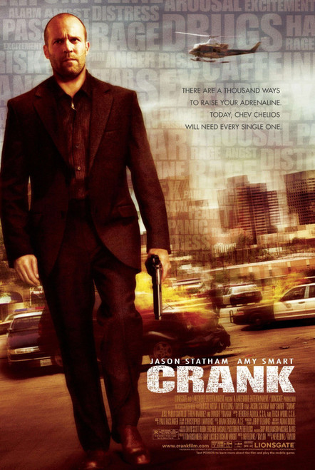Crank (2006)_3 Movie Film Poster Canvas iconic design