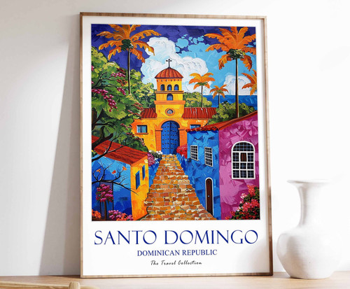 7_Santo Domingo Print, Santo Domingo Travel Poster, Dominican Republic Travel Ar