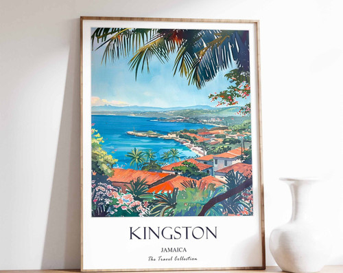 18_Kingston Print, Kingston Travel Poster, Jamaica Travel Poster, Caribbean Prin