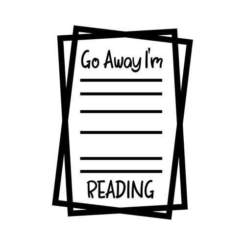 Go Away I'm Reading svg-01 Poster Canvas Movie Film Print A0 A1 A2 A3 A4 A5 A6 A