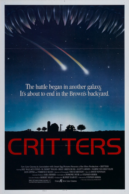Critters (1986)_2 Movie Film Poster Canvas iconic design