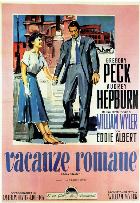 Roman Holiday -Italian 195 Poster Canvas Movie Film Print A0 A1 A2 A3 A4 A5 A6 A