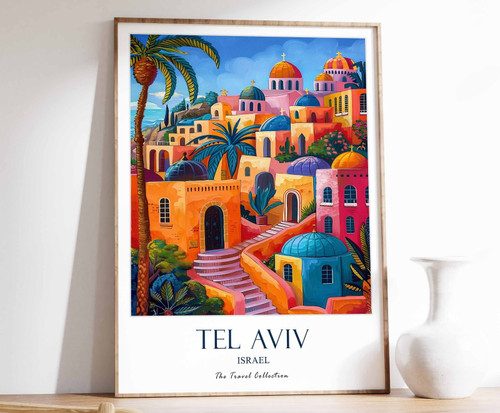 2_Tel Aviv Print, Tel Aviv Travel Poster, Israel Travel Poster, Middle Eastern T
