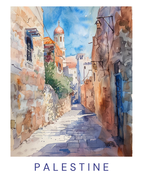 palestine 4 Poster Canvas Travel Holiday Trip Print Turism A0 A1 A2 A3 A4 A5 A6