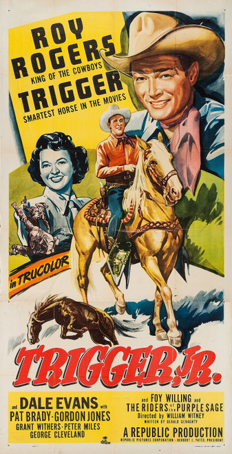 Trigger, Jr. (1950)_2 Poster Canvas Movie Film Print A0 A1 A2 A3 A4 A5 A6 Art Wa