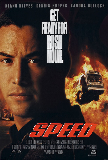 Speed (1994)_1 Poster Canvas Movie Film Print A0 A1 A2 A3 A4 A5 A6 Art Wall Deco