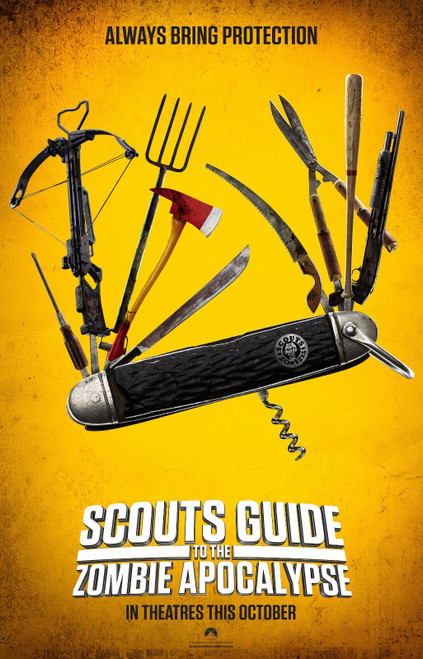 Scouts Guide to the Zombie Apocalypse (2015)_1 Poster Canvas Movie Film Print A0