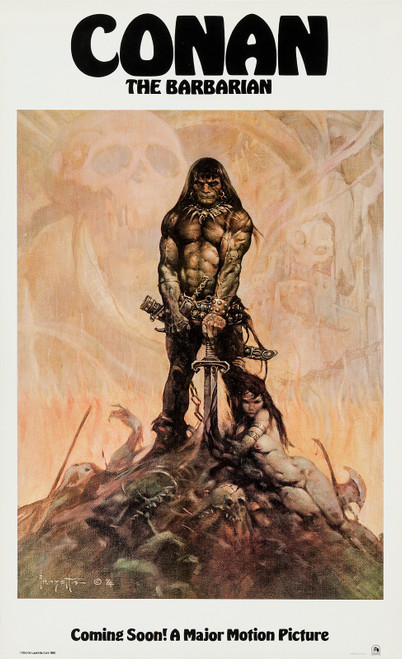 Conan the Barbarian (1982)_2 Movie Film Poster Canvas iconic design