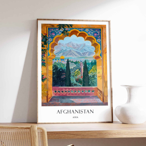 18_Afghanistan Poster, Islamic Decor, Islamic Art, Middle Eastern Art, Afghanist