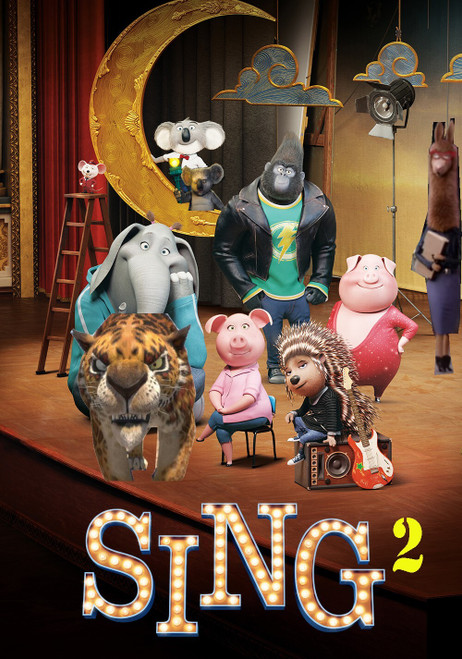 sing 2 1 Poster Canvas Movie Film Print A0 A1 A2 A3 A4 A5 A6 Art Wall Decoration