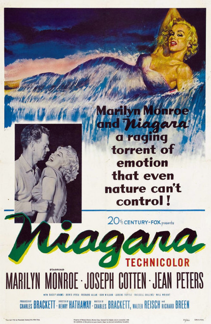 Niagara (1953)_1 Poster Canvas Movie Film Print A0 A1 A2 A3 A4 A5 A6 Art Wall De