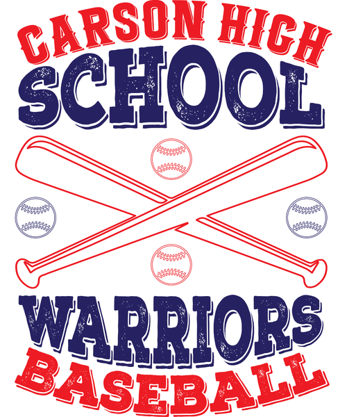 Carson High School Warriors Baseball-01 Poster Canvas Movie Film Print A0 A1 A2