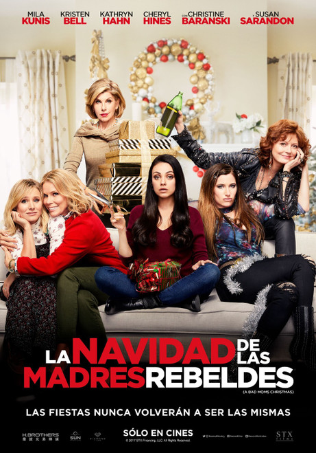 A Bad Moms Christmas (2017)_8 Movie Film Poster Canvas iconic design