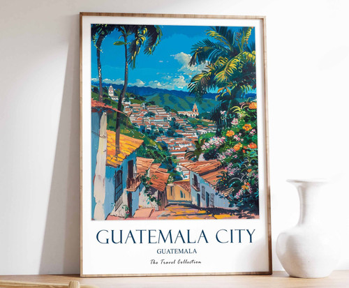 7_Guatemala City Print, Guatemala City Travel Poster, Guatemala Travel Print, Tr