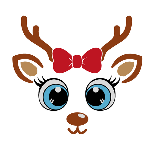 Girl-Reindeer- 2 Poster Canvas Movie Film Print A0 A1 A2 A3 A4 A5 A6 Art Wall De