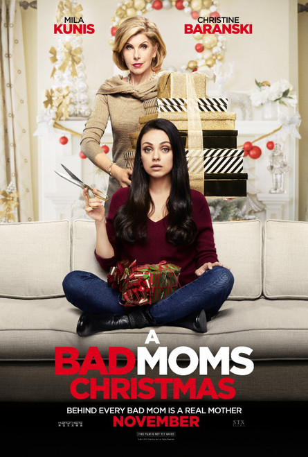 A Bad Moms Christmas (2017)_2 Movie Film Poster Canvas iconic design