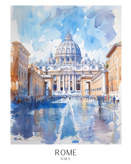 rome(2) Poster Canvas Travel Holiday Trip Print Turism A0 A1 A2 A3 A4 A5 A6