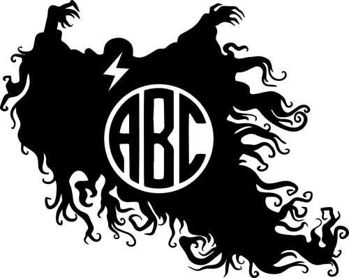 28_ Dementor Circle Monogram Poster Canvas Movie Film Print A0 A1 A2 A3 A4 A5 A6