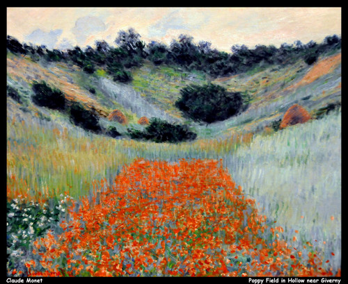 claude-monet---poppy-field-in-hollow-near-giverny_11016080926_o(1) Poster Canvas