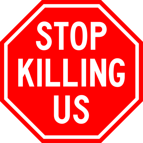 STOPKILLINGUS (2) Funny Poster Canvas Art Print A0 A1 A2 A3 A4 A5 A6 Art Wall De