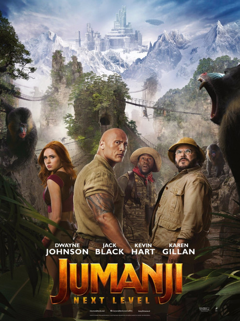 Jumanji_ The Next Level (2019)_2 Poster Canvas Movie Film Print A0 A1 A2 A3 A4 A