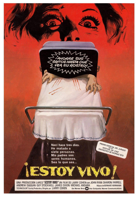 IT'S ALIVE (1973) 7 Poster Canvas Movie Film Print A0 A1 A2 A3 A4 A5 A6 Art Wall