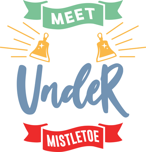 Meet Me Under the Mistletoe Sarcastic Poster Canvas Print A0 A1 A2 A3 A4 A5 A6 A