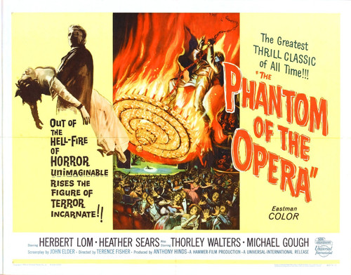 Phantom Of Opera 1962 02 Poster Canvas Movie Film Print A0 A1 A2 A3 A4 A5 A6 Art