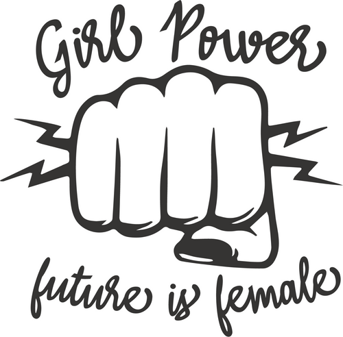 girl power black (2) Poster Canvas Movie Film Print A0 A1 A2 A3 A4 A5 A6 Art Wal
