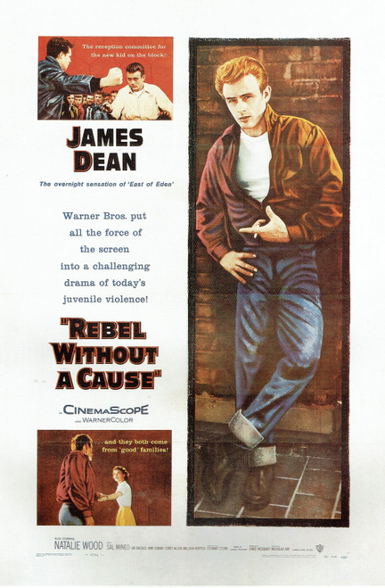 Rebel Without a Cause -Us 1955 Poster Canvas Movie Film Print A0 A1 A2 A3 A4 A5