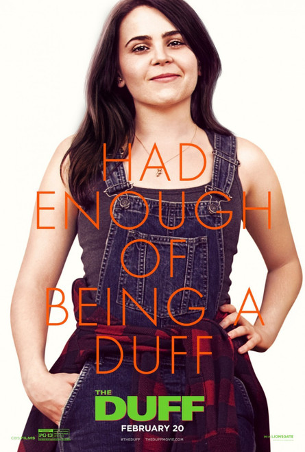 The DUFF (2015)_4 Poster Canvas Movie Film Print A0 A1 A2 A3 A4 A5 A6 Art Wall D