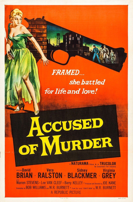 Accused of Murder (1956)_0 Movie Film Poster Canvas iconic design