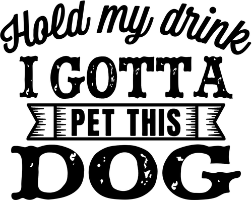 0018 PetThisDog distressed Funny Poster Design Canvas Motivation Print A0 A1 A2