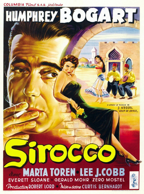 Sirocco (1951)_1 Poster Canvas Movie Film Print A0 A1 A2 A3 A4 A5 A6 Art Wall De