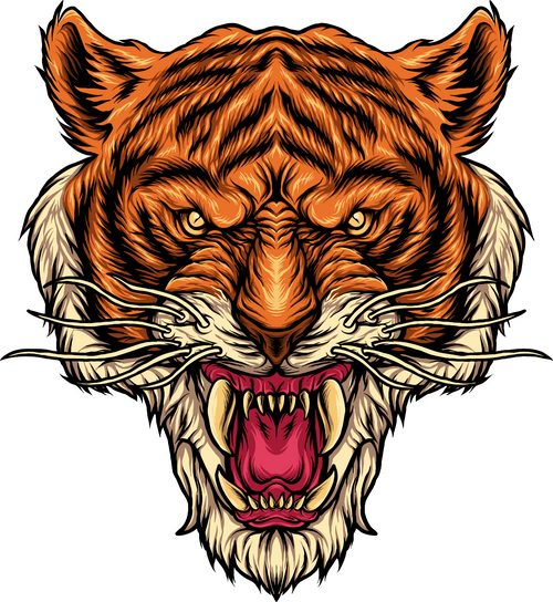 158. Tiger Head (2) Fun Gift Poster Canvas Print A0 A1 A2 A3 A4 A5 A6 Art Wall D