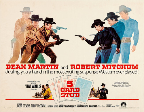 5 Card Stud (1968)_2 Movie Film Poster Canvas iconic design