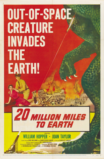 20 Million Miles To Earth 02 Poster Canvas Movie Film Print A0 A1 A2 A3 A4 A5 A6