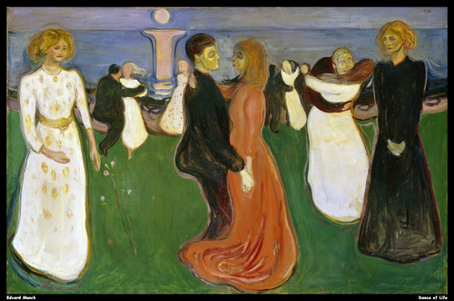 edvard-munch---dance-of-life_13836243775_o(1) Poster Canvas Print Art Painting D