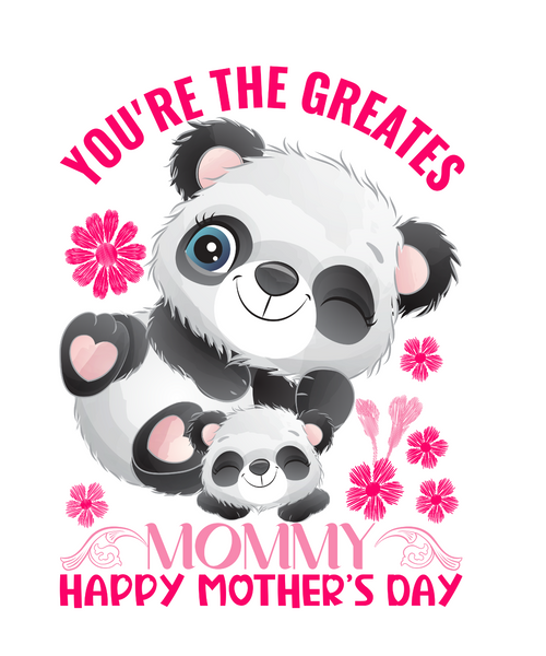You're The Greates Mommy Happy Mother's Day Poster Canvas Movie Film Print A0 A1