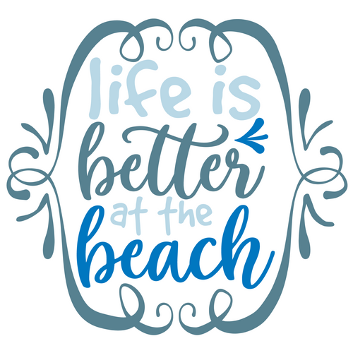 life is better at the beach-01 Poster Canvas Movie Film Print A0 A1 A2 A3 A4 A5