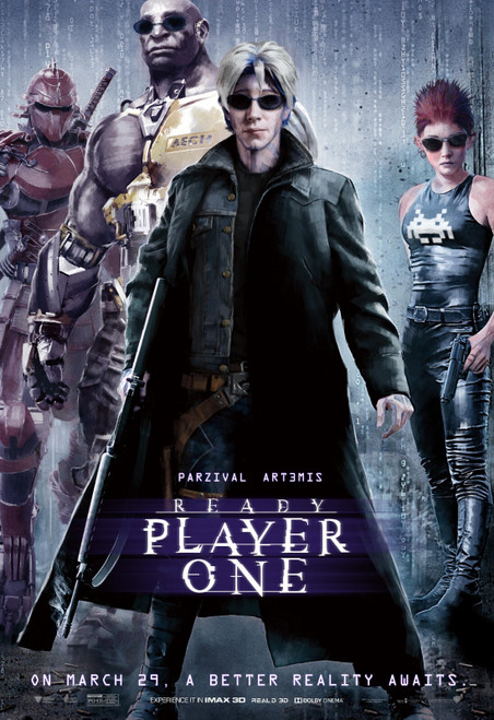 ReadyPlayerOne12 Poster Canvas Movie Film Print A0 A1 A2 A3 A4 A5 A6 Art Wall De