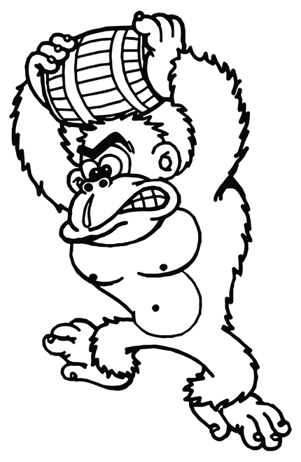 donkey-kong-98 Poster Canvas Movie Film Print A0 A1 A2 A3 A4 A5 A6 Art Wall Deco