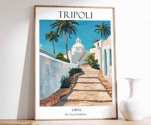 11_Tripoli Print, Tripoli Travel Poster, Middle East Travel Print, Islamic Decor