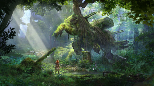 horizon-zero-dawn-concept-art-5k-go-3840x2160 Poster Canvas Movie Film Print A0