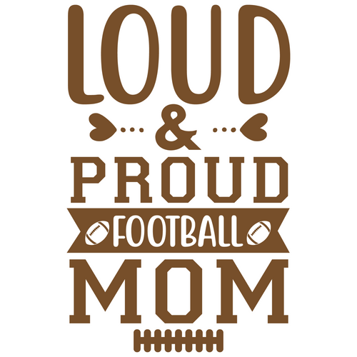 loud & proud football mom-01 Sarcastic Poster Canvas Print A0 A1 A2 A3 A4 A5 A6