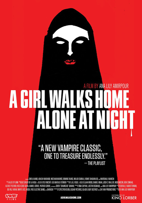 A GIRL WALKS HOME ALONE AT NIGHT (2014) 1 Poster Canvas Movie Film Print A0 A1 A