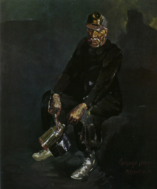 1925 George Luks Le Mineur American painting Art Gallery Poster Canvas Print Wal